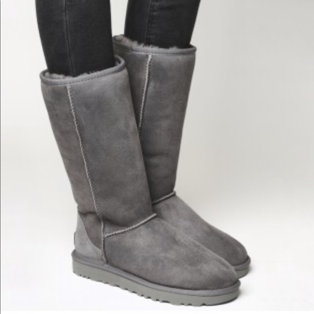 Tall Grey Ugg Boots
